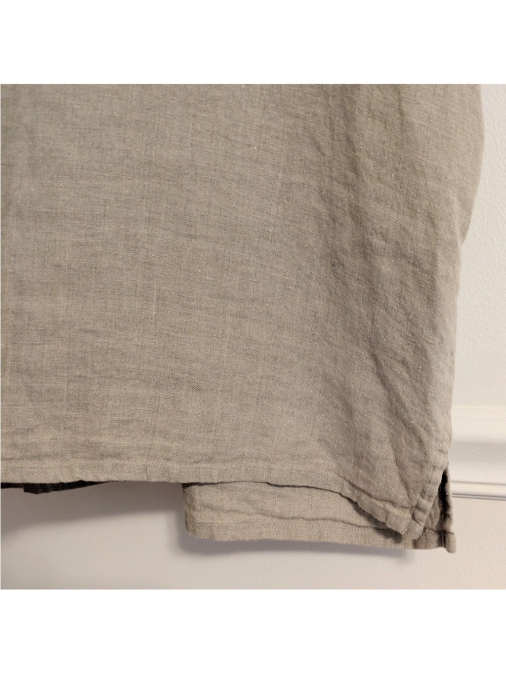 Flax Linen Top Boxy T-shirt - Picture 4 of 8